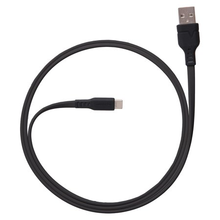 VENTEV Chargesync Flat USB A to USB C Cable 3.3ft, Black FC3-BLK255964